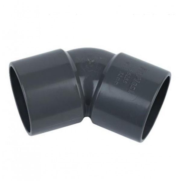 FLOPLAST Solvent Grey 135 Degree 50mm (56mm) Waste Bend