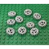 Lego 10 Light bluish gray Technic Gear 16 Tooth Second Version Reinforced 2x2x1
