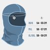 Hisert Men Ski Mask Silverplus heat-activated HR 13 - Black - Medium/Large