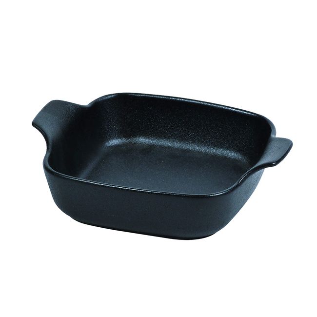 Pearl Metal Deep Plate Square Black Ovenware L-1907