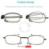 sevenplus 2 Pack Reading Glasses Blue Light Blocking, Anti UV Glare, Foldable Computer Spring Hinge Readers for Women Man 1.25X