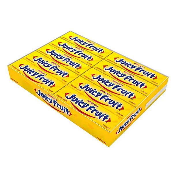 WRIGLEY'S JUICY FRUIT Chewing Gum Bulk Pack - 20 x 5 Stick - 13.5g (Juicy Fruit Chewing Gum)