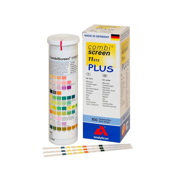 ANALYTICON - COMBISCREEN® PLUS Urinstreifen mit Ascorbinsäure-Schutz, 11 Parameter, 24063