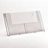 A5 Wall Mount Leaflet Holder 2 Pocket Brochure Dispenser & Menu Display