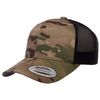 Yupoong Yp Classics Multicam Retro Trucker Cap, One Size