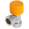 SPARES2GO Thermostatic Radiator Valve Valves Chrome with Drain Off Lockshield