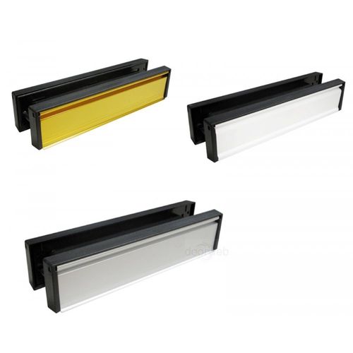 Double Sided Letter Plate Set for Front Door - Silver 20mm-40mm Door Thickness
