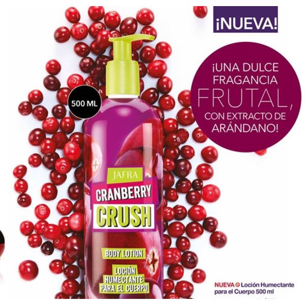 JAFRA CRANBERRY CRUSH BODY LOTION LOCION HUMECTANTE PARA EL CUERPO 500 ML/16.9