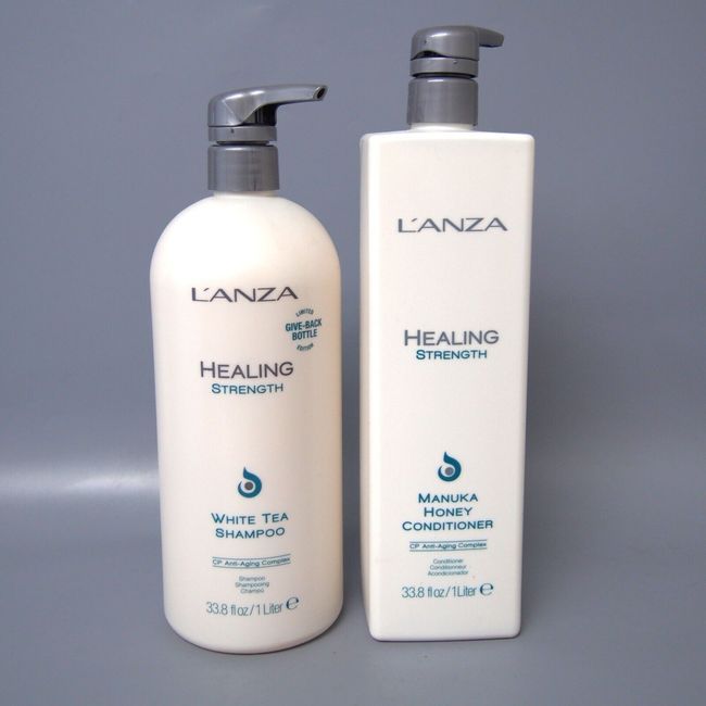 Lanza Healing Strength White Tea Shampoo & Manuka Honey Conditioner 33.8oz each