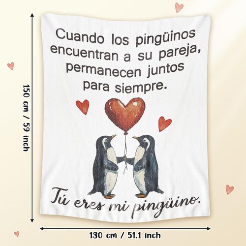 R HORSE Gifts for Her Him - Penguin Couples Blanket for Women Men Wedding Anniversary Blanket for Wife Husband Romantic I Love You Birthday Gifts for Couple Boyfriend Girlfriend 60'' x 50''