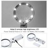 Foldable 5X 11X Magnifier with 2 Brightness Adjustable Lights