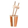 Neviti 778388 Paper Straws, Rose Gold