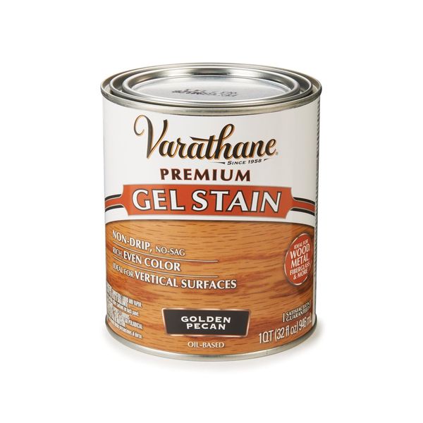 Varathane Premium Gel Stain Oil Based Golden Pecan 1 Quart