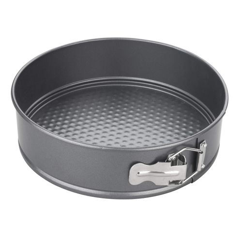 Chef Aid 10E10321 Non-stick Spring form Cake Tin, Round cake pan with loose base for easy release , dishwasher, fridge and freezer safe. ,Grey,23cm 9 inch