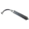Silver Exhaust Muffler Pipe + Gasket Kit for 2 Stroke 49cc 60cc 66cc 80cc Engine