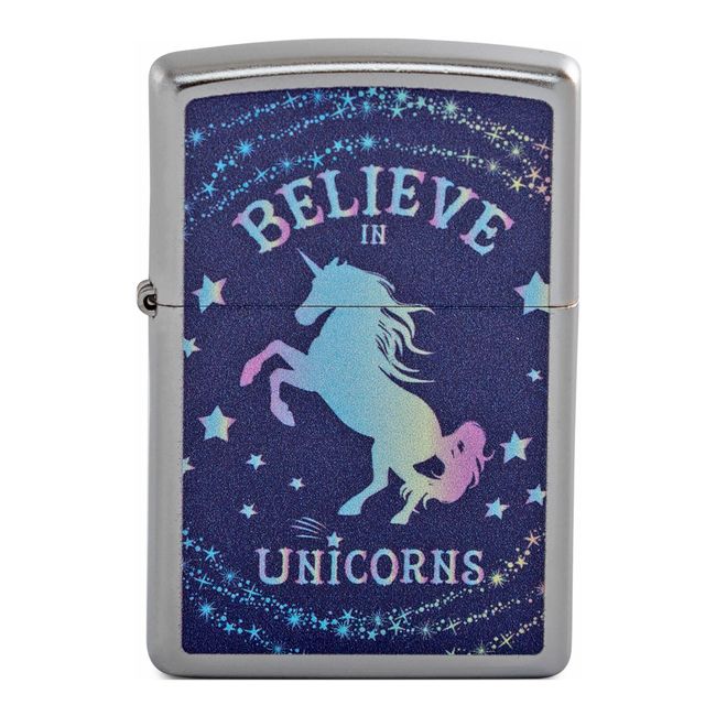 Zippo Believe in Unicorns on Chrome