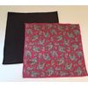Buy a NEW Red Paisley And Solid Black Microfiber Cleaning Clothes for eyeglasses