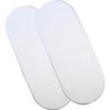 Fitted Cotton Moses Basket Sheets - Pack of 2 White