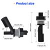 DKARDU Float Switch Side Mount, Water Level Sensor Liquid Level Sensing Float Switch with 40cm Wire Cable for Fish Aquarium Tank Pool, with Spring Wire Connectors (4 Pack, Black)