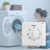 Indoor Light Switch with Timer for Baseboard Heater Thermostat Automatic Lighting Timing Switch Bathroom Ventilation Fan Mechanical Timer ABS White (30 Minute Timer Set)