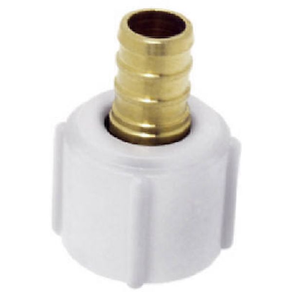 SharkBite UC526LFA Barbed PEX Pipe Thread Adapter, 1/2 In. Brass Barb Insert x
