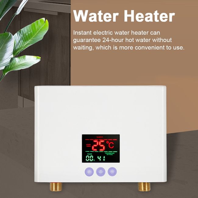 110V Mini Water Heater Instant Electric Tankless Wall Mounted Hot