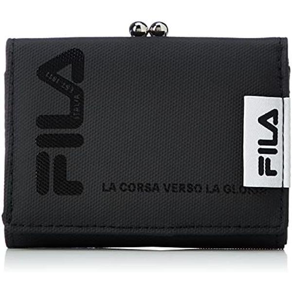 Fila Trifold Wallet Poly Print Black, Black
