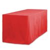 LinenTablecloth 8 ft. Fitted Polyester Tablecloth Red