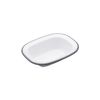 Pie Dish - Enamel - Oblong - 16cm (Pack of 2)