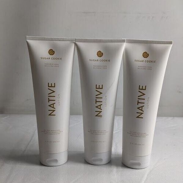 3-Pack Native Hand & Body Lotion Limited Edition Holiday Sugar Cookie 12 floz ea