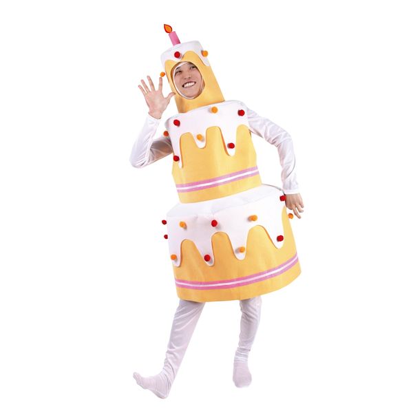 クリアストーン(Clearstone) コスプレ ハロウィン 着ぐるみ きぐるみ ビッグケーキちゃん ケーキ 誕生日 バースデー ユニセックス ホワイト 衣装 仮装 コスチューム