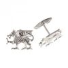 Men's Sterling Silver Welsh Dragon Cufflinks 20 x 15mm