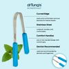 DrTung’s Stainless Tongue Scraper - Tongue Cleaner for Adults, Kids, Helps Freshens Breath, Easy to Use Comfort Grip Handle, Comes with Fabric Travel Pouch - Stainless Steel Tongue Scrapers, (1 Count)