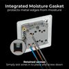 BG Electrical Screwless Flatplate Triple Light Switch