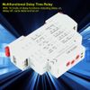 Delay Time Relay Multi-function Time Relay Time Relay GRT8 M1 Time Relay 10 Function Delay Time Relay 35mm DIN Rail Mount Mini Timer AC DC 12V ~ 240V