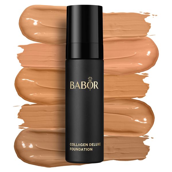 BABOR MAKE UP Collagen Deluxe Foundation, Make-up für trockene und reife Haut, Mit Anti-Aging Serum, Stark deckend, Langanhaltend, 1 x 30 ml