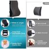 Memory Foam Lumbar Support Cushion for Home Office Car Seat