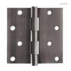 (12 Pack) 4" Square Corner Hinge Antique Pewter