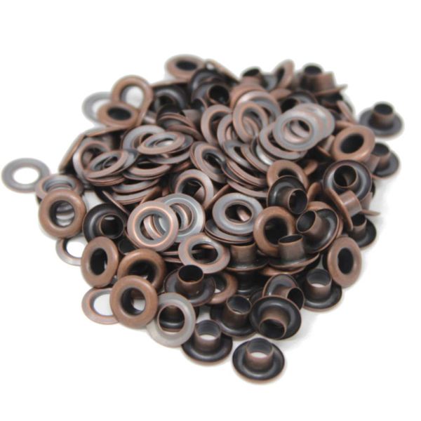 BIG-SAM - Eyelets with Washers - 4/5/8/11 or 14 mm in Antique Copper (5 mm)