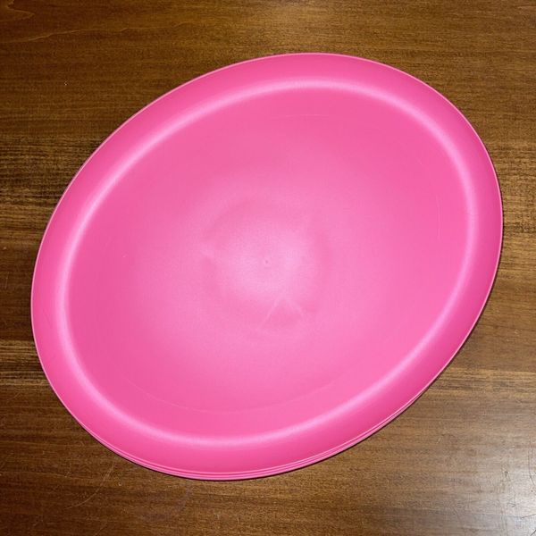 Serving Platter Plastic New Pink Other Colors Available 15”x12”