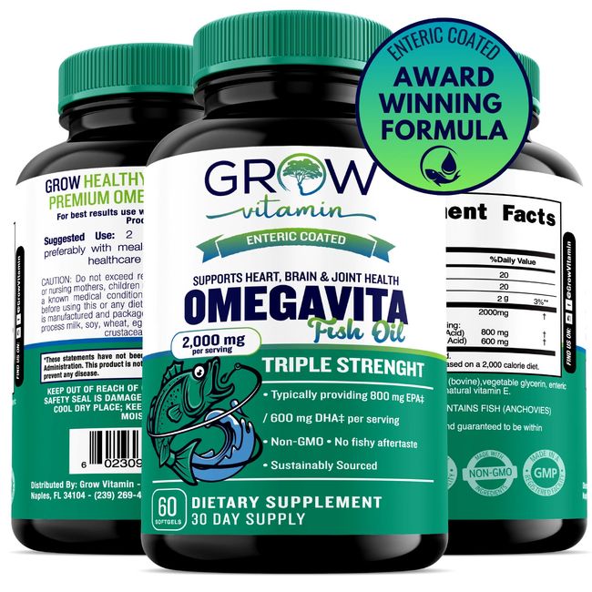 OmegaVita Fish oil  Formally omegawell,  High Potency, 2000mg omega-3