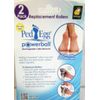 PED EGG POWER BALL CALLUS REMOVER REPLACEMENT ROLLERS 2 Pack bulk (no color box)