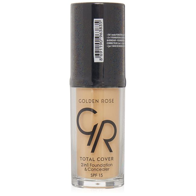 Golden Rose Total Cover 2 in 1 Foundation & Concealer Fondöten ve Kapatıcı No: 023