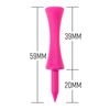 ECADDIE Pink 59mm Plastic Castle Golf Tees (100 Pack)