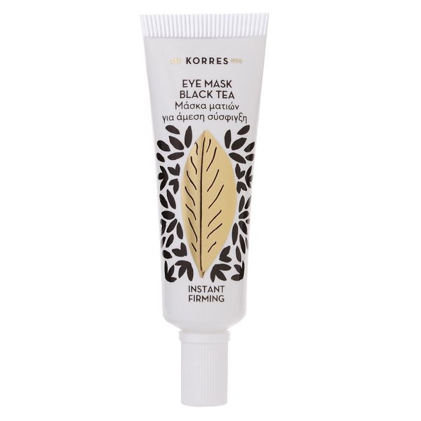 KORRES Black Tea Firming Mask Beauty Shot, cremige Augenmaske mit Liftingeffekt, für Veganer geeignet, 6 ml