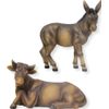 dekoprojekt Krippenfigur Ochs und Esel 6,8 cm