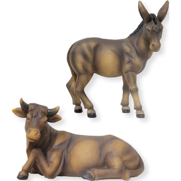 dekoprojekt Krippenfigur Ochs und Esel 6,8 cm