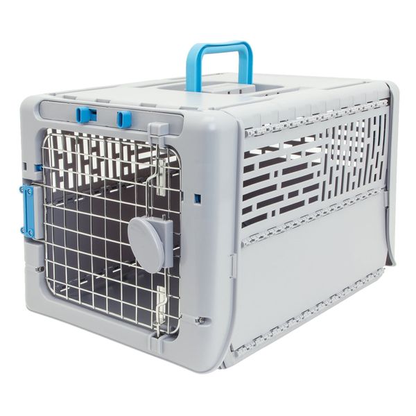 19" Foldable Plastic Pet Kennel Dog Kennels Indoor Outdoor Portable Lightweight