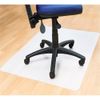 Cleartex Polypropylene Rectangular Foldable Chair Mat for Hard Floors 35" x 46"