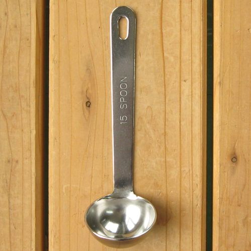 Nagao Tsubamesanjo Extra Thick Measuring Spoon, 0.5 fl oz (15 cc), Ladle Type, 18-8 Stainless Steel, Made in Japan